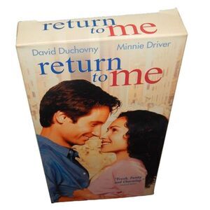 Return To Me vintage 2000 David Duchovny Minnie Driver VHS original paper case